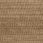 Close-up of the khaki cotton canvas duck weave of the men's work pants, showing the tight plain weave and yarn structure
